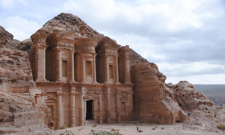 Petra, the ancient capital of the Nabataean kingdom, is the main archaeological site in Jordan. remote luxury travel Jordan Petra