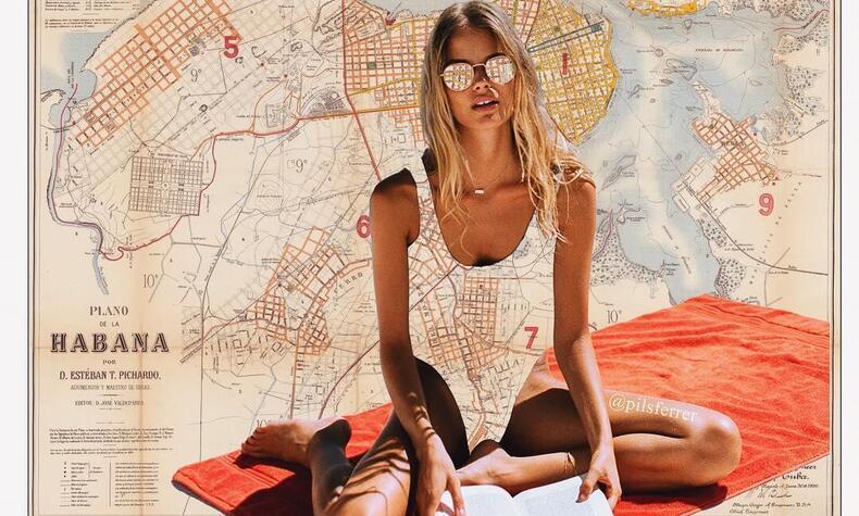 PilsFerrer Collage inspired by Cuba. pilsferrer illustrator collage