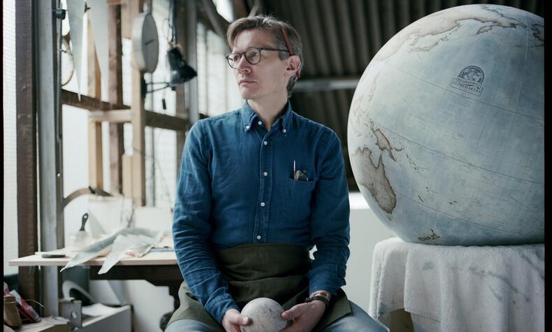 artesanía lujo peter bellerby globemakers. Foto Kimia