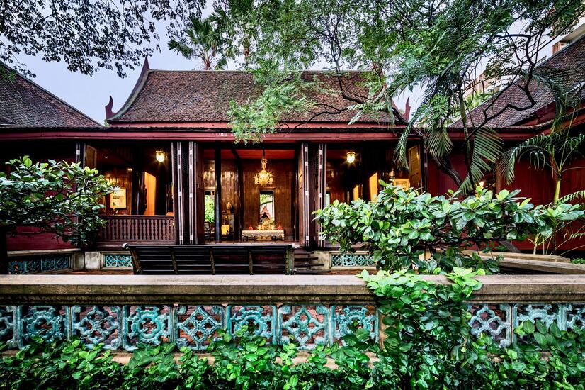 Jim Thompson House Museum, built from several traditional Thai houses relocated to Bangkok.