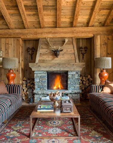 travel luxury private hotel french alps skiing chalet hibou