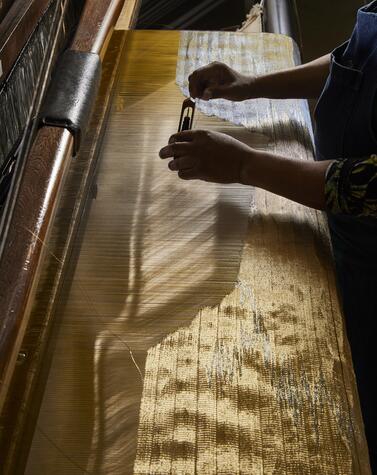 At hechizoo they work with 60 craftsmen in the workshop. jorge lizarazo designed textile design hechizoo bogotá colombia