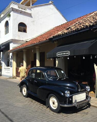 Vintage cars still on the streets of Galle add vintage charm to the town galle fort hotel luxury sri lanka