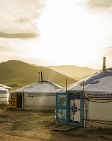 Genghis Khan Retreat ger camp in the Orkhon Valley