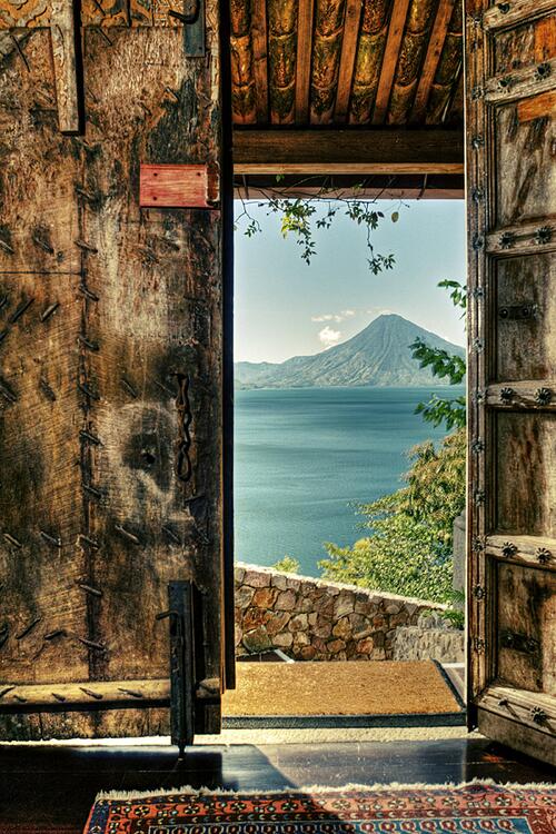 View of Lake Atitlán from La Fortuna.