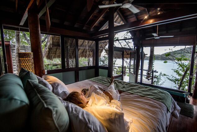 Each cabin has been built with wood from ecological plantations. Nicaragua Poncon family timber plantation