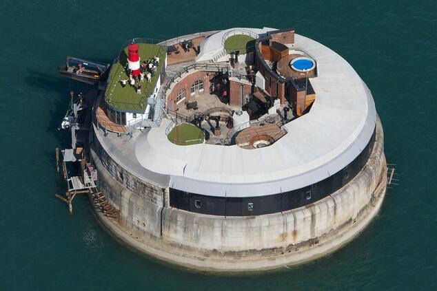 Photo: Solentforts. no man's fort portsmouth luxury hotel unusual locations for sale