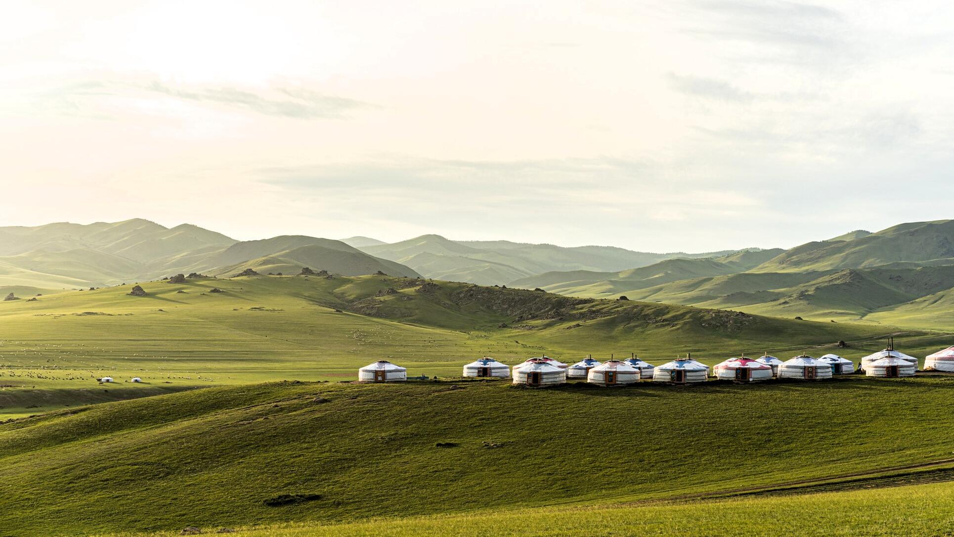 Ger camp at the Genghis Khan Retreat, Mongolia